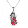 Garnet PiXiu Wealth Luck Necklace Garnet PiXiu Wealth Luck Necklace