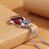 Garnet PiXiu Wealth Luck Necklace Garnet PiXiu Wealth Luck Necklace