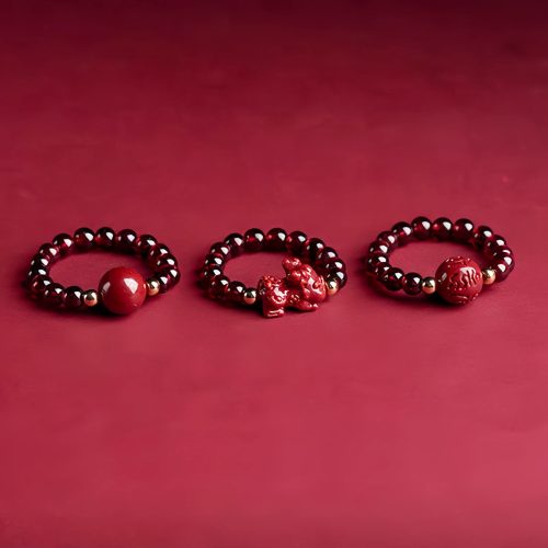 ガーネット 貔貅（ヒキュウ）六字真言 リング