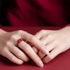 Garnet PiXiu Om Mani Padme Hum Ring Garnet PiXiu Om Mani Padme Hum Ring
