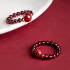 Garnet PiXiu Om Mani Padme Hum Ring Garnet PiXiu Om Mani Padme Hum Ring