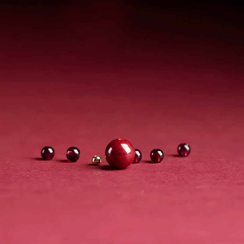 Garnet PiXiu Om Mani Padme Hum Ring Garnet PiXiu Om Mani Padme Hum Ring