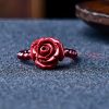 Garnet PiXiu Om Mani Padme Hum Ring Garnet PiXiu Om Mani Padme Hum Ring