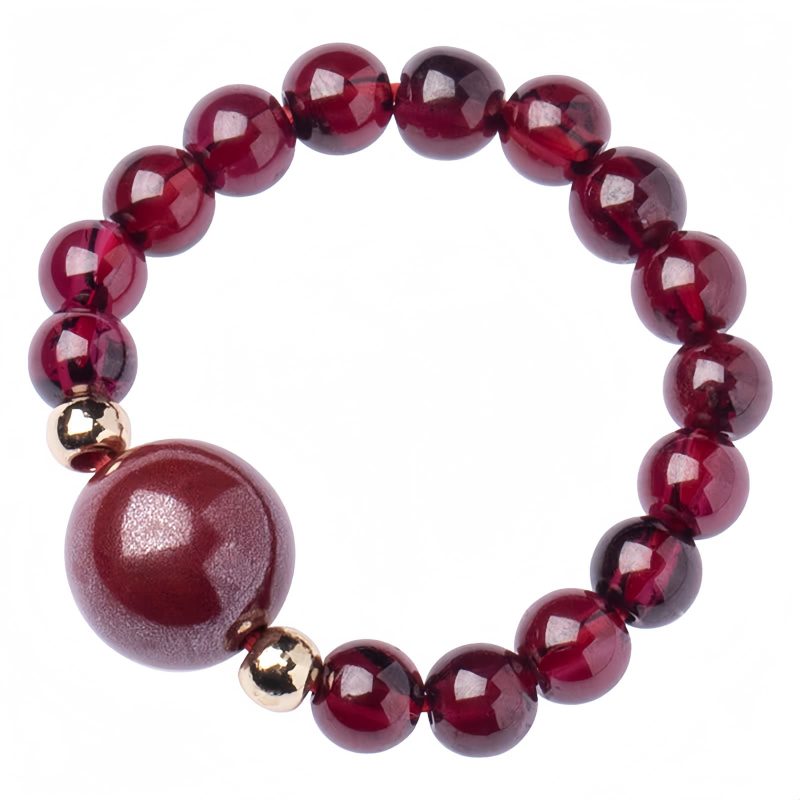 Garnet PiXiu Om Mani Padme Hum Ring Garnet PiXiu Om Mani Padme Hum Ring