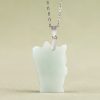 Jade Fortune Cat Prosperity Pendant Necklace Jade Fortune Cat Prosperity Pendant Necklace