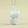 Jade Fortune Cat Prosperity Pendant Necklace Jade Fortune Cat Prosperity Pendant Necklace