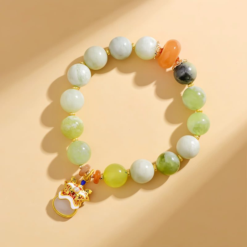 Natural Jade Prosperity Lion Bracelet Natural Jade Prosperity Lion Bracelet