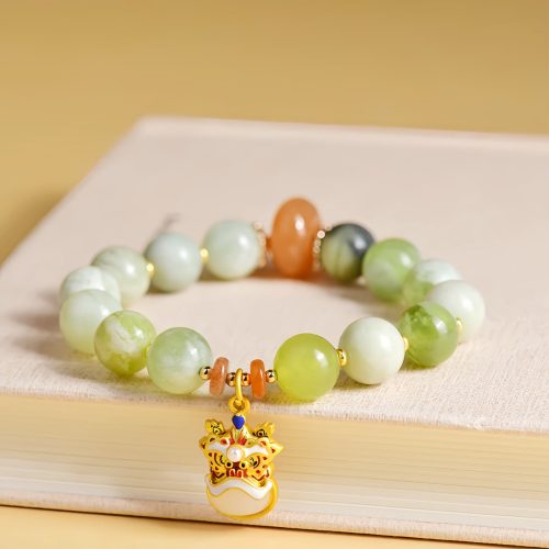 Natural Jade Prosperity Lion Bracelet
