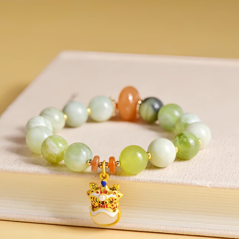 Natural Jade Prosperity Lion Bracelet Natural Jade Prosperity Lion Bracelet