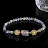 Moonstone Tourmaline Healing Bracelet with PiXiu Moonstone Tourmaline Healing Bracelet with PiXiu