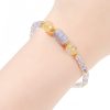 Moonstone Tourmaline Healing Bracelet with PiXiu Moonstone Tourmaline Healing Bracelet with PiXiu