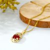 Natural Garnet Pixiu Fortune Necklace Natural Garnet Pixiu Fortune Necklace