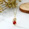 Natural Garnet Pixiu Fortune Necklace Natural Garnet Pixiu Fortune Necklace