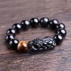 Natural Obsidian Pixiu Strength Protection Bracelet Natural Obsidian Pixiu Strength Protection Bracelet