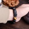 Natural Obsidian Pixiu Strength Protection Bracelet Natural Obsidian Pixiu Strength Protection Bracelet