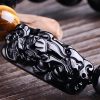 Natural Obsidian Pixiu Strength Protection Bracelet Natural Obsidian Pixiu Strength Protection Bracelet