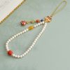 Natural Pearl Cinnabar Healing Phone Decoration Natural Pearl Cinnabar Healing Phone Decoration