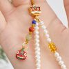 Natural Pearl Cinnabar Healing Phone Decoration Natural Pearl Cinnabar Healing Phone Decoration
