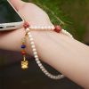 Natural Pearl Cinnabar Healing Phone Decoration Natural Pearl Cinnabar Healing Phone Decoration