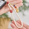 Natural Pearl Cinnabar Healing Phone Decoration Natural Pearl Cinnabar Healing Phone Decoration