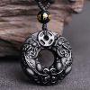 Obsidian Wealth Pixiu Pendant Necklace Obsidian Wealth Pixiu Pendant Necklace