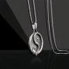 Pure Tin Yin Yang Dragon Pendant Necklace Pure Tin Yin Yang Dragon Pendant Necklace