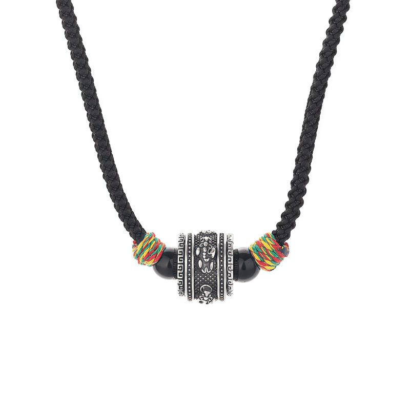 チベット 六字真言・貔貅(ヒキュウ) 銅製ネックレス Tibet Om Mani Padme Hum PiXiu Copper Necklace