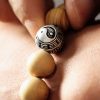Tibet Peach Wood Cinnabar Bagua Wealth Bracelet Tibet Peach Wood Cinnabar Bagua Wealth Bracelet