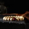 Tibet Peach Wood Cinnabar Bagua Wealth Bracelet Tibet Peach Wood Cinnabar Bagua Wealth Bracelet