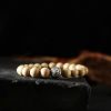 Tibet Peach Wood Cinnabar Bagua Wealth Bracelet Tibet Peach Wood Cinnabar Bagua Wealth Bracelet