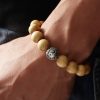 Tibet Peach Wood Cinnabar Bagua Wealth Bracelet Tibet Peach Wood Cinnabar Bagua Wealth Bracelet