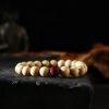 Tibet Peach Wood Cinnabar Bagua Wealth Bracelet Tibet Peach Wood Cinnabar Bagua Wealth Bracelet
