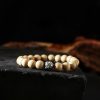 Tibet Peach Wood Cinnabar Bagua Wealth Bracelet Tibet Peach Wood Cinnabar Bagua Wealth Bracelet