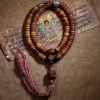 Pulsera Mala Tibetana de 108 Cuentas en Hueso de Yak, Dzi y PiXiu Tibetan 108 Mala Yak Bone Dzi PiXiu Bracelet