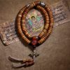 Pulsera Mala Tibetana de 108 Cuentas en Hueso de Yak, Dzi y PiXiu Tibetan 108 Mala Yak Bone Dzi PiXiu Bracelet