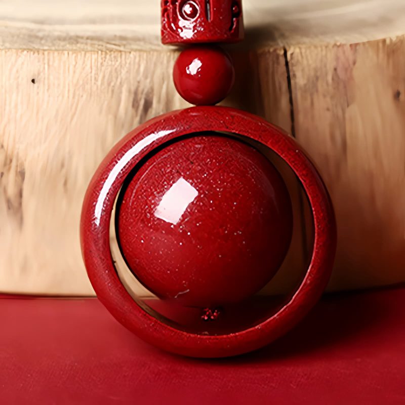 Tibetan Cinnabar Om Mani Padme Hum Pendant Necklace Tibetan Cinnabar Om Mani Padme Hum Pendant Necklace