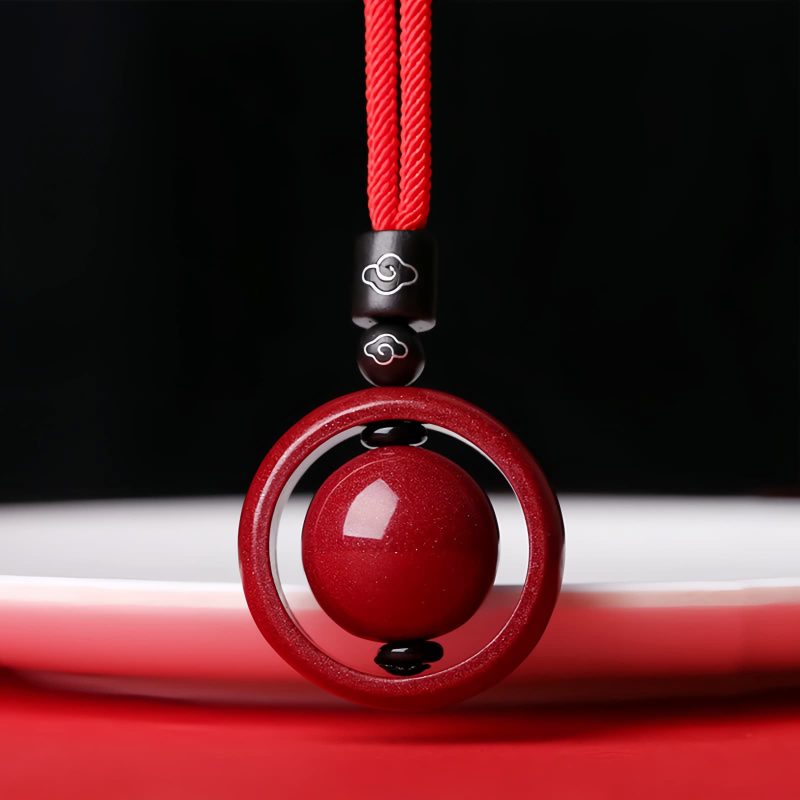 Tibetan Cinnabar Om Mani Padme Hum Pendant Necklace Tibetan Cinnabar Om Mani Padme Hum Pendant Necklace
