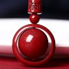 Tibetan Cinnabar Om Mani Padme Hum Pendant Necklace Tibetan Cinnabar Om Mani Padme Hum Pendant Necklace