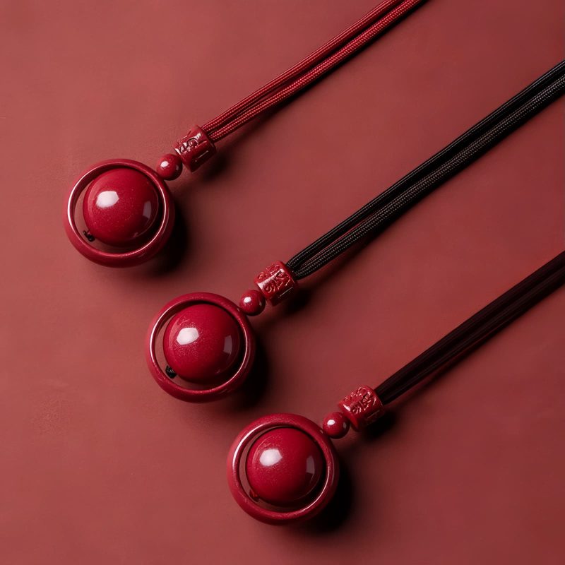 Tibetan Cinnabar Om Mani Padme Hum Pendant Necklace Tibetan Cinnabar Om Mani Padme Hum Pendant Necklace
