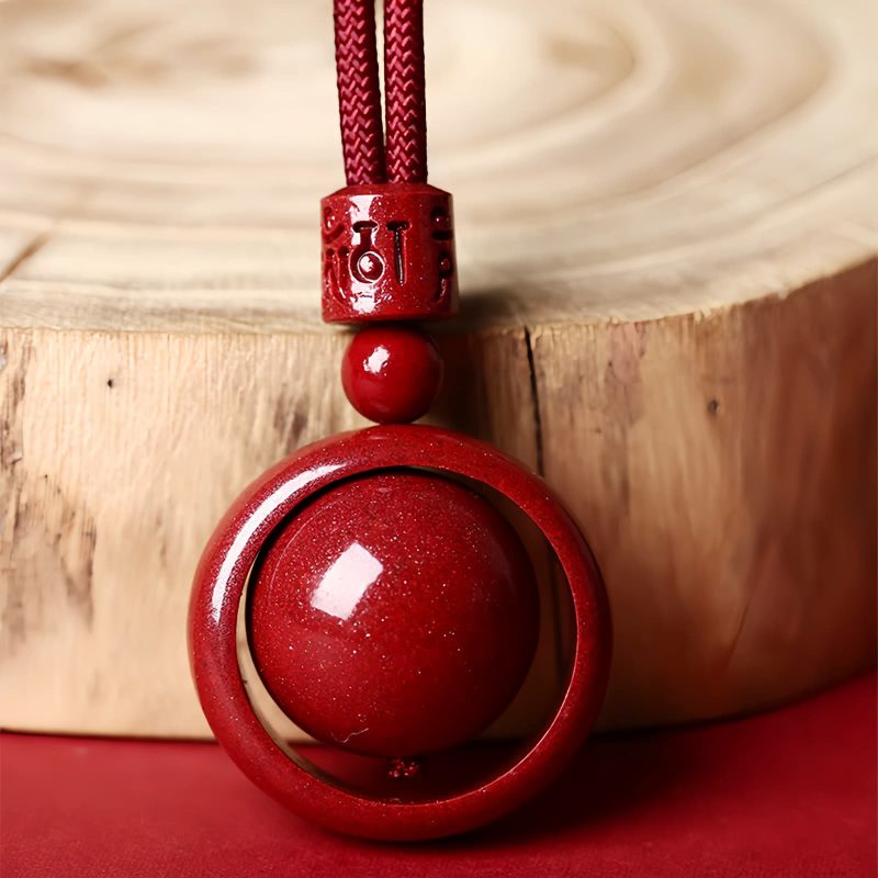 Tibetan Cinnabar Om Mani Padme Hum Pendant Necklace Tibetan Cinnabar Om Mani Padme Hum Pendant Necklace