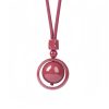Tibetan Cinnabar Om Mani Padme Hum Pendant Necklace Tibetan Cinnabar Om Mani Padme Hum Pendant Necklace