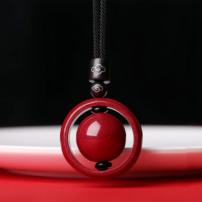 Tibetan Cinnabar Om Mani Padme Hum Pendant Necklace Tibetan Cinnabar Om Mani Padme Hum Pendant Necklace