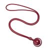 Tibetan Cinnabar Om Mani Padme Hum Pendant Necklace Tibetan Cinnabar Om Mani Padme Hum Pendant Necklace