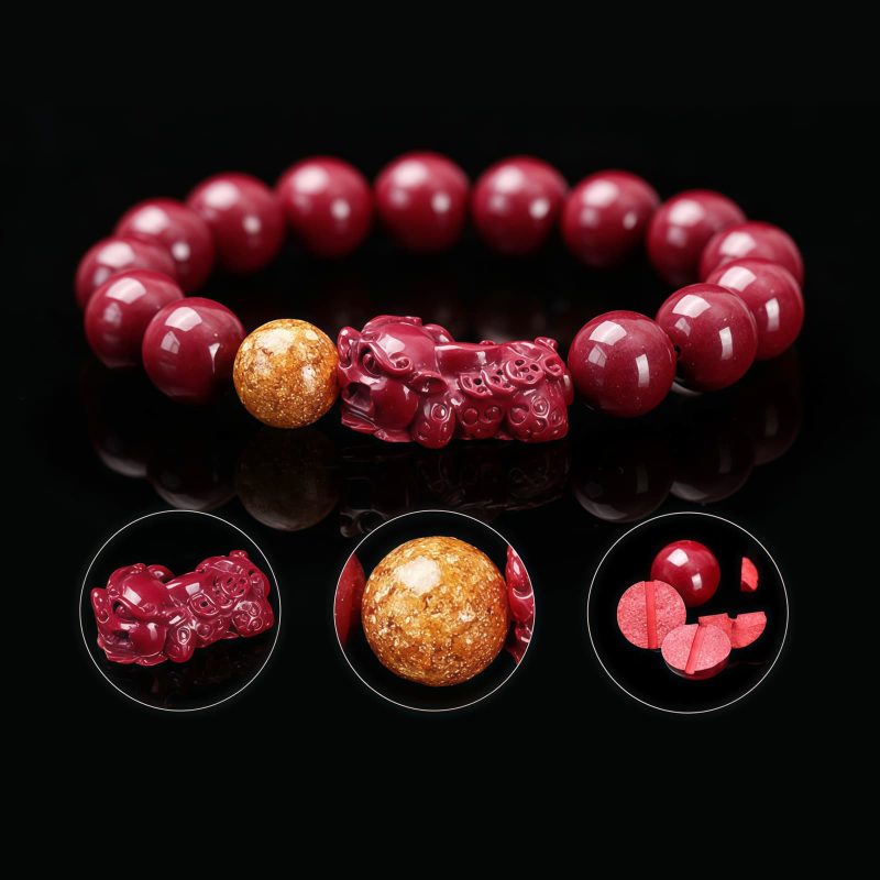 Tibetan Cinnabar Pixiu Calm Bracelet Tibetan Cinnabar Pixiu Calm Bracelet