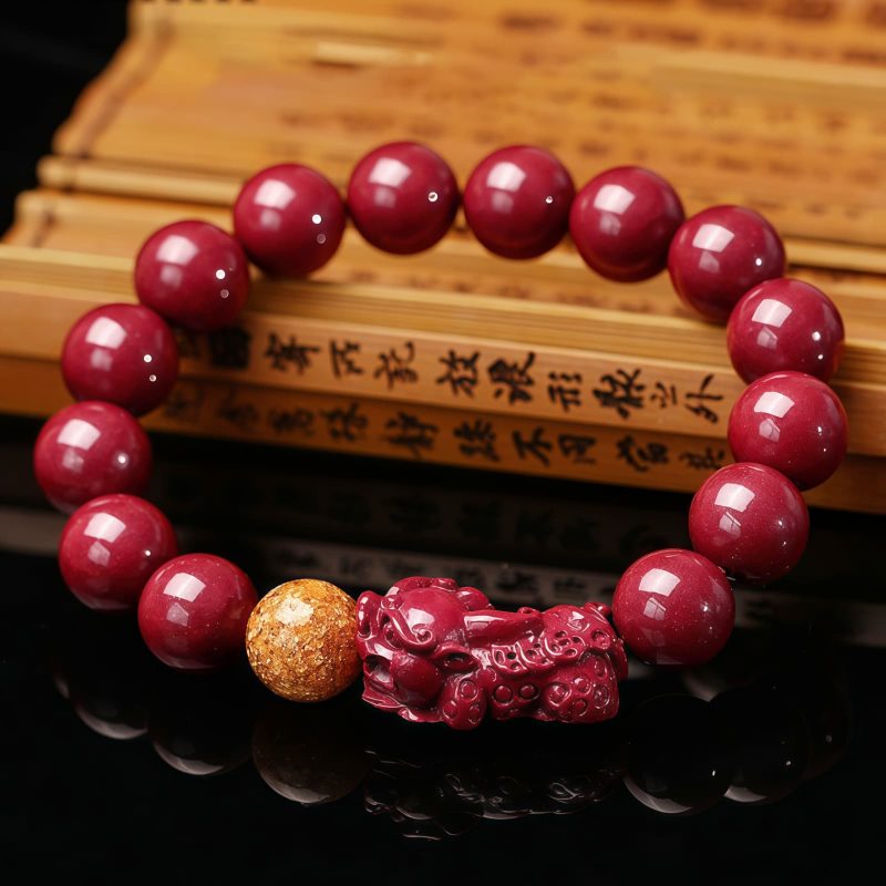 Tibetan Cinnabar Pixiu Calm Bracelet Tibetan Cinnabar Pixiu Calm Bracelet