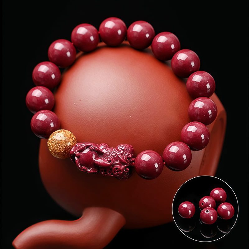 Tibetan Cinnabar Pixiu Calm Bracelet Tibetan Cinnabar Pixiu Calm Bracelet