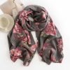 Tibetan Polyester Rose Print Shawl Tibetan Polyester Rose Print Shawl