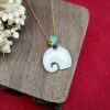 White Jade Elephant Luck Pendant Necklace White Jade Elephant Luck Pendant Necklace