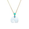 White Jade Elephant Luck Pendant Necklace White Jade Elephant Luck Pendant Necklace