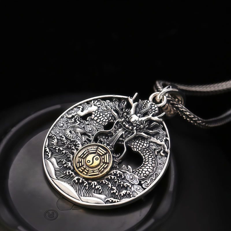 Yin Yang Bagua Copper Pendant Necklace Yin Yang Bagua Copper Pendant Necklace